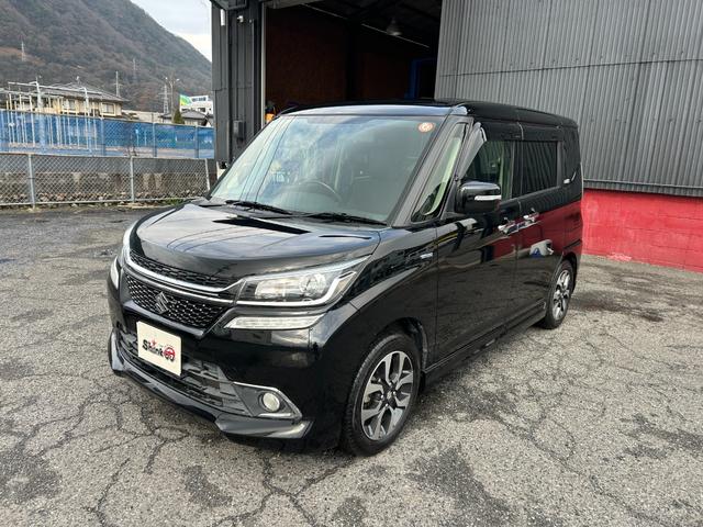 ソリオバンディット Ｆリミテッド　両側パワースライドドア・ハーフレザーシート・社外ナビフルセグＴＶ・全方位カメラ・デュアルブレーキサポート・クルーズコントロール・ＬＥＤヘッドライト・ＥＴＣ（3枚目）