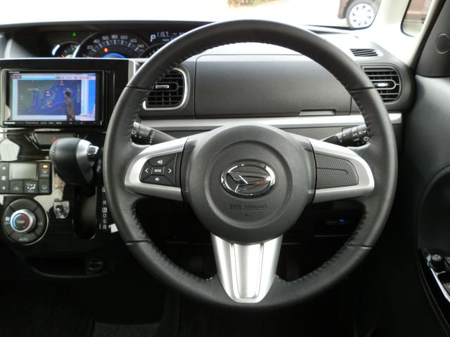 タント カスタムＲＳ　トップエディションＳＡＩＩ　ターボ　ナビフルセグＴＶ　Ｂｌｕｅｔｏｏｔｈ　バックカメラ　ＥＴＣ　両側パワースライドドア　禁煙車　ワンオーナー　スマートアシストＩＩ衝突衝突軽減システム　電動格納ミラー　純正アルミホイール　記録簿（16枚目）