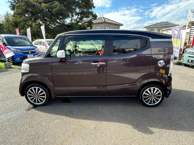 N-BOXスラッシュ X・ターボパッケージ ブラックルーフII あんしんパッケージ 4WD シートヒーター VRM-155VFiフルセグナビTV バックモニター ターボ オートライトHID スマートキー(6枚目)