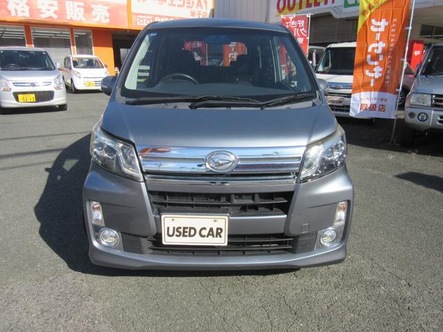 装備てんこ盛りのムーブカスタム入庫しました！走行距離多めですが内外装ダメージ少ない車輌です☆しっかり整備（記録簿発行）してからの納車となります♪