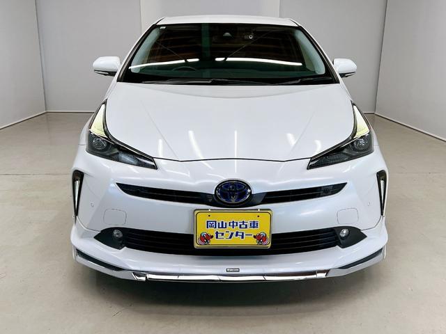 プリウス Ｓツーリングセレクション・ブラックエディション　女性ワンオーナー　モデリスタフルエアロ　純正９インチナビ　全周囲カメラ　前後ドライブレコーダー　本革シート　シートヒーター　ＬＥＤオートライト　トヨタセーフティ　レーダークルーズ　ヘルプネット　後期（3枚目）