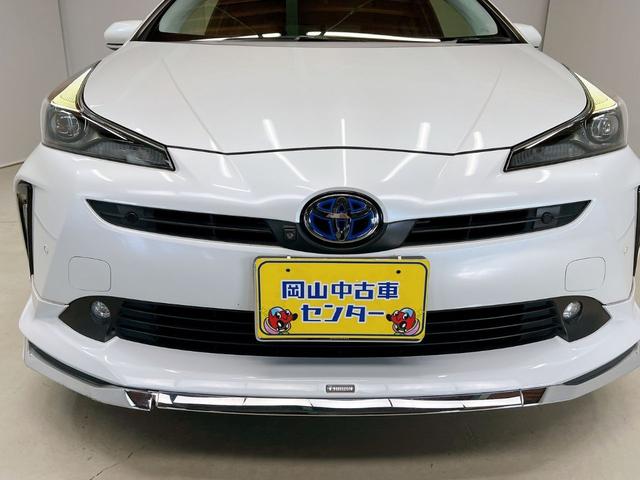 プリウス Ｓツーリングセレクション・ブラックエディション　女性ワンオーナー　モデリスタフルエアロ　純正９インチナビ　全周囲カメラ　前後ドライブレコーダー　本革シート　シートヒーター　ＬＥＤオートライト　トヨタセーフティ　レーダークルーズ　ヘルプネット　後期（19枚目）