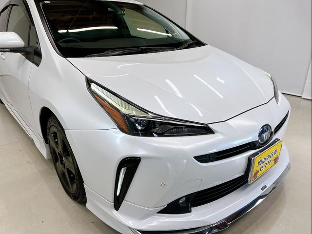 プリウス Ｓツーリングセレクション・ブラックエディション　女性ワンオーナー　モデリスタフルエアロ　純正９インチナビ　全周囲カメラ　前後ドライブレコーダー　本革シート　シートヒーター　ＬＥＤオートライト　トヨタセーフティ　レーダークルーズ　ヘルプネット　後期（27枚目）