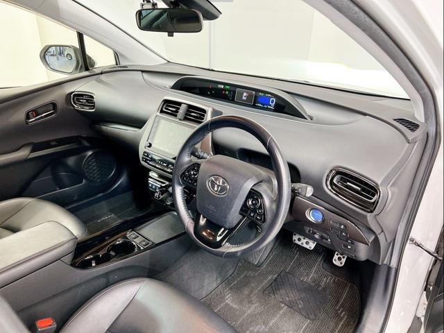 プリウス Ｓツーリングセレクション・ブラックエディション　女性ワンオーナー　モデリスタフルエアロ　純正９インチナビ　全周囲カメラ　前後ドライブレコーダー　本革シート　シートヒーター　ＬＥＤオートライト　トヨタセーフティ　レーダークルーズ　ヘルプネット　後期（43枚目）