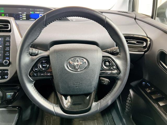 プリウス Ｓツーリングセレクション・ブラックエディション　女性ワンオーナー　モデリスタフルエアロ　純正９インチナビ　全周囲カメラ　前後ドライブレコーダー　本革シート　シートヒーター　ＬＥＤオートライト　トヨタセーフティ　レーダークルーズ　ヘルプネット　後期（45枚目）