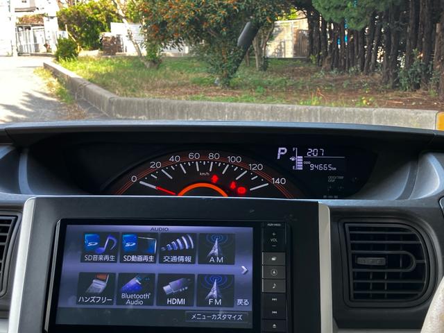 タント X SA 衝突被害軽減システム 左側電動スライドドア ETC ナビ フルセグTV Bluetooth CD DVD USB オートエアコン オートライト スマートキー 電動格納ミラー アイドリングストップ(13枚目)