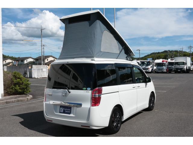 ステップワゴン ホワイトハウス FREEDECK シングルサブバッテリー 走行充電 300Wインバーター FFヒーター ポップアップルーフ メモリーナビ ETC オートライト(3枚目)