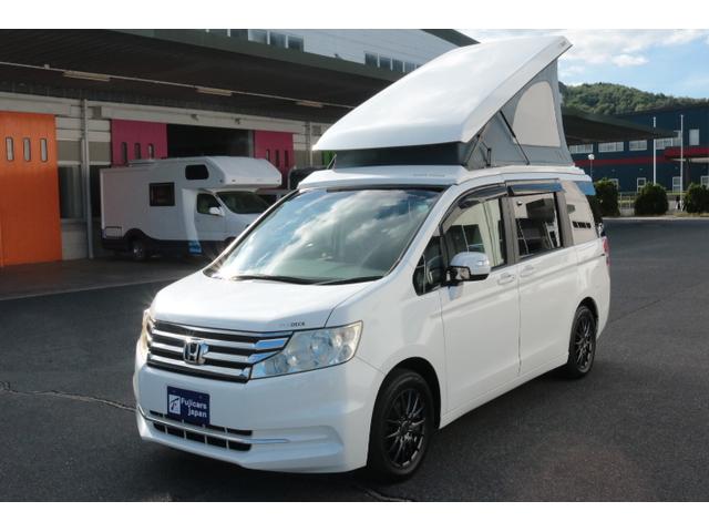 ステップワゴン ホワイトハウス FREEDECK シングルサブバッテリー 走行充電 300Wインバーター FFヒーター ポップアップルーフ メモリーナビ ETC オートライト(49枚目)