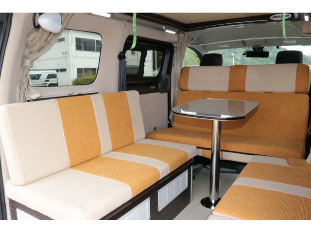 ＮＶ２００バネットバン キャンピングカー広島　ポップコン　ワンオーナー　ツインサブバッテリー　走行充電　３５０Ｗインバーター　コンバーター　ＦＦヒーター　ポップアップルーフ　ドライブレコーダー前後　ＥＴＣ　オーディオ（12枚目）
