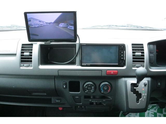 ハイエースバン テッツＲＶ　オリジナルキャンパー　ツインサブバッテリー　走行充電　１５００Ｗインバーター　コンバーター　外部電源　ルーフベント　電子レンジ　テレビ　ＦＦヒーター　メモリーカーナビ　ドライブレコーダー　ＥＴＣ　記録簿５枚（34枚目）