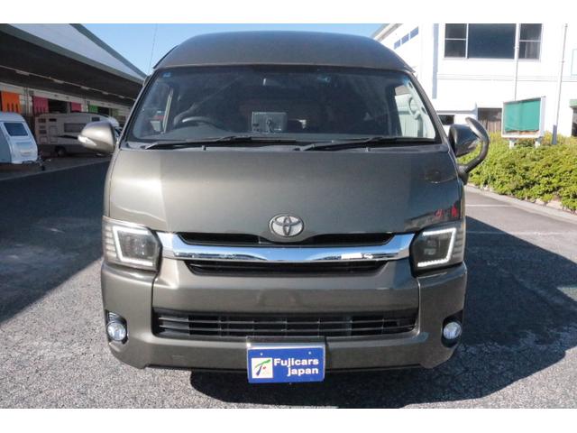 ハイエースバン キャンパー鹿児島 ボス ツインサブバッテリー 走行充電 1500Wインバーター コンバーター 外部電源 ルーフベント ソーラーパネル1枚 冷蔵庫 19インチテレビ ランチョショック FFヒーター(2枚目)