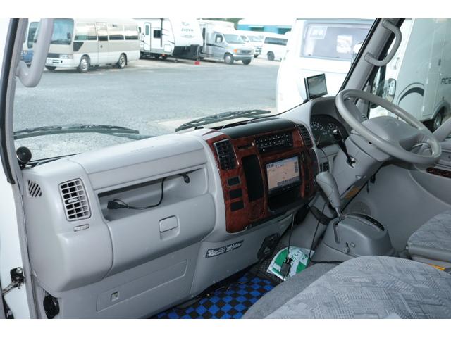 カムロード ナッツＲＶ　クレソンボーダーエディション　ツインサブバッテリー　走行充電　インバーター　コンバーター　外部電源　ルーフベント　ソーラーパネル１枚　冷蔵庫　ＦＦヒーター　サイドオーニング　コーナーセンサー　メモリーカーナビ　ＥＴＣ１．０（50枚目）