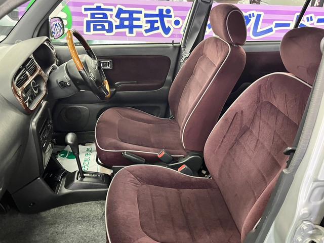 ミラジーノ ジーノターボ　フロア４速ＡＴ　木目調コンビハンドル　エアコン　パワステ　パワーウィンドウ　運転席エアバッグ　ダイハツ１３インチアルミホイール　ＥＴＣ付き（18枚目）