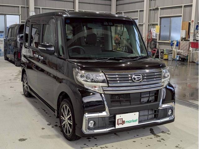 タント カスタムＸ　トップエディションＳＡＩＩＩ　純正ナビ　バックモニター　助手席側パワースライドドア　ハーフレザーシート　衝突被害軽減ブレーキ　車線逸脱警報装置　横滑り防止装置　パーキングセンサー　ＬＥＤヘッドライト　プッシュスタート（12枚目）