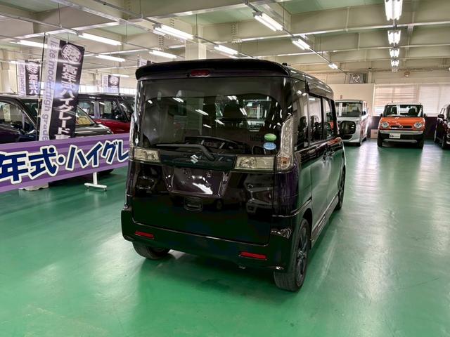 スペーシアカスタム TS ユーザー下取り車 インタークーラーターボ 社外ナビ 両側パワースライドドア アイドリングストップ オートエアコン ベンチシート ABS HID プッシュスタート スマートキー 盗難警報装置 ETC付き(14枚目)