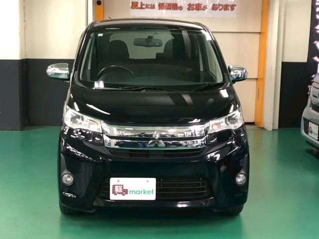 eKカスタム T ターボ車 純正フルセグSDナビ バックカメラ オートエアコン ベンチシート ABS HIDヘッドライト プッシュスタート スマートキー オートリトラミラー 純正アルミ(8枚目)