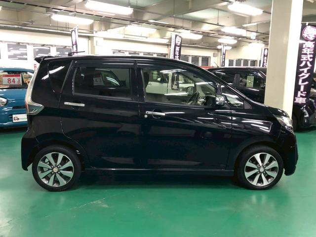 eKカスタム T ターボ車 純正フルセグSDナビ バックカメラ オートエアコン ベンチシート ABS HIDヘッドライト プッシュスタート スマートキー オートリトラミラー 純正アルミ(9枚目)