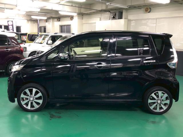 eKカスタム T ターボ車 純正フルセグSDナビ バックカメラ オートエアコン ベンチシート ABS HIDヘッドライト プッシュスタート スマートキー オートリトラミラー 純正アルミ(10枚目)