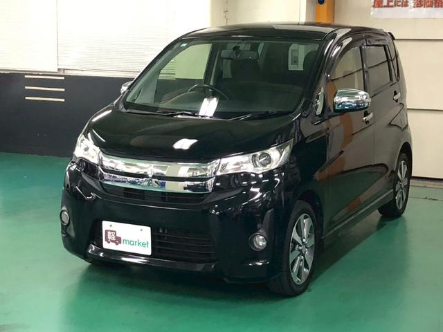 eKカスタム T ターボ車 純正フルセグSDナビ バックカメラ オートエアコン ベンチシート ABS HIDヘッドライト プッシュスタート スマートキー オートリトラミラー 純正アルミ(12枚目)