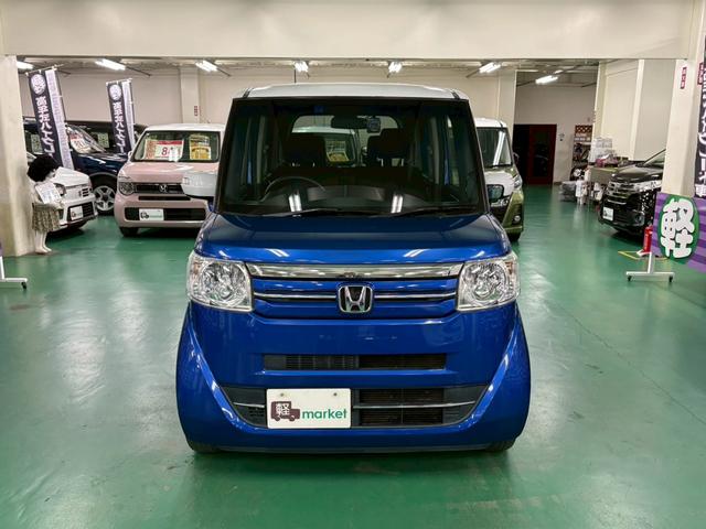 N-BOX+ G・Lパッケージ スローパー付き 社外ナビ バックカメラ 助手席側パワースライドドア 横滑り防止装置 アイドリングストップ オートエアコン ABS プッシュスタート スマートキー 盗難警報装置 ドラレコ ETC付き(8枚目)