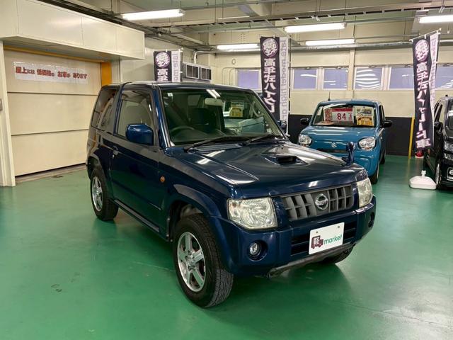 キックス RX 4WD ターボ車 社外SDナビ フロア4速AT エアコン パワステ パワーウィンドウ Wエアバッグ ABS キーレスエントリー 純正アルミ ETC付き(10枚目)