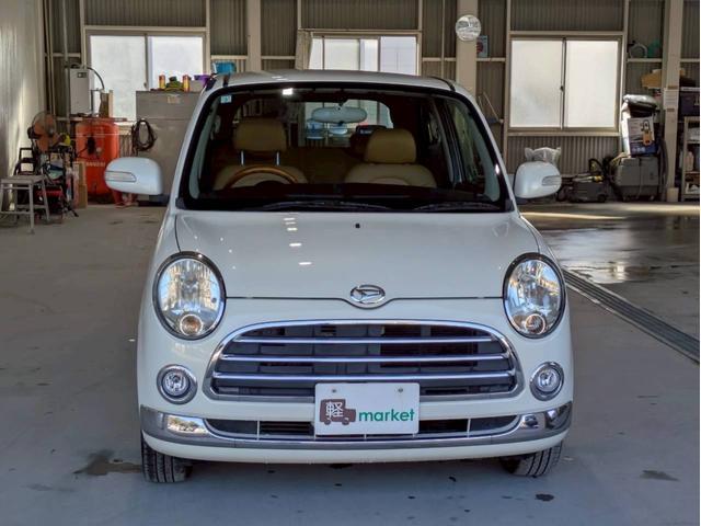 ミラジーノ プレミアムX 社外フルセグナビ Bluetooth フロア4速AT ハーフレザーシート オートエアコン ABS キーレスエントリー 盗難警報装置 パワステ パワーウィンドウ Wエアバッグ 電動格納ミラー 純正アルミ(8枚目)