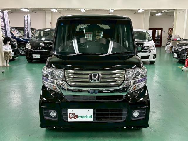 N-BOXカスタム G・Lパッケージ 純正ナビ バックモニター 両側パワースライドドア 横滑り防止装置 アイドリングストップ オートエアコン ABS HIDヘッドライト プッシュスタート スマートキー 盗難警報装置 純正アルミ ETC付き(8枚目)