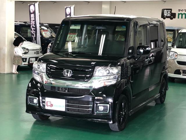 Ｎ－ＢＯＸカスタム Ｇ　ＳＳブラックスタイルパッケージ　初代後期モデル　当社メンテナンス車両　社外ＳＤナビ　バックモニター　助手席側パワースライドドア　横滑り防止装置　アイドリングストップ　オートエアコン　シートヒーター　ＨＩＤ　プッシュスタート　ＥＴＣ（12枚目）