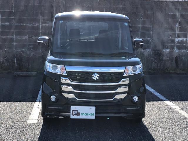スペーシアカスタムＺ ベースグレード　当社メンテナンス車両　社外ナビ　助手席側電動スライドドア　アイドリングストップ　オートエアコン　Ｄ席シートヒーター　ＨＩＤヘッドライト　プッシュスタート　スマートキー　盗難防止装置　純正アルミ（7枚目）