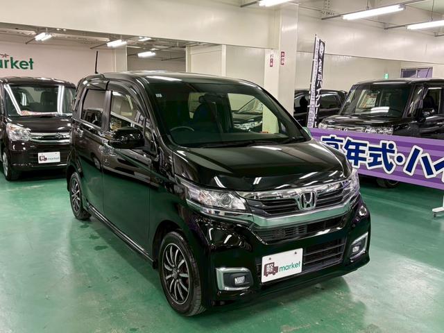 Ｎ－ＷＧＮカスタム Ｇ　ＳＳパッケージ　後期モデル　純正ナビ　バックカメラ　ハーフレザーシート　衝突被害軽減ブレーキ　横滑り防止装置　アイドリングストップ　オートエアコン　ＨＩＤヘッドライト　プッシュスタート　純正アルミ　ＥＴＣ付き（11枚目）