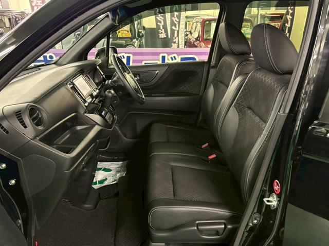 Ｎ－ＷＧＮカスタム Ｇ　ＳＳパッケージ　後期モデル　純正ナビ　バックカメラ　ハーフレザーシート　衝突被害軽減ブレーキ　横滑り防止装置　アイドリングストップ　オートエアコン　ＨＩＤヘッドライト　プッシュスタート　純正アルミ　ＥＴＣ付き（18枚目）