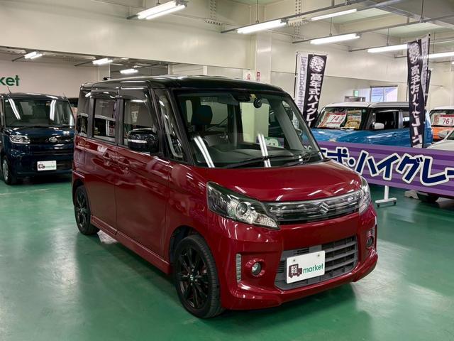 スペーシアカスタム ＸＳリミテッド　社外ナビ　両側パワースライドドア　ハーフレザーシート　レーダーブレーキサポート　横滑り防止装置　アイドリングストップ　オートエアコン　前席シートヒーター　ＨＩＤ　プッシュスタート　純正アルミ　ＥＴＣ（12枚目）
