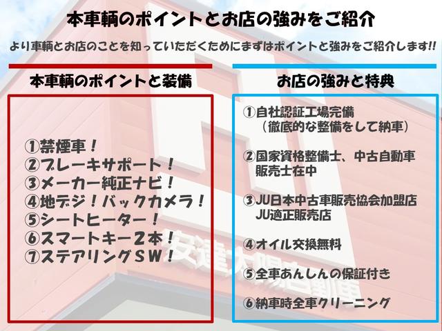 ハスラー Ｇ　／禁煙車／ブレーキサポート／メーカー純正ナビ／地デジ／Ｂｌｕｅｔｏｏｔｈ／バックカメラ／シートヒーター／スマートキー２本／ステアリングＳＷ／（2枚目）