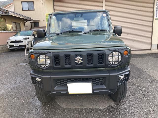 ジムニー ＸＧ　衝突被害軽減システム　ＥＴＣ　車線逸脱警報　エアコン　オートライト　Ｂｌｕｅｔｏｏｔｈ　８型ナビ　ＴＶワンセグ　皮調シートカバー　ＸＣ用アルミホイール　ドライブレコーダー　ヘッドライトカバー（2枚目）