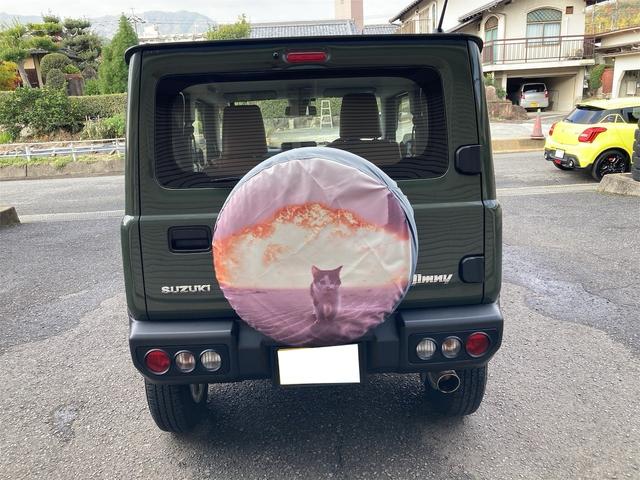 ジムニー ＸＧ　衝突被害軽減システム　ＥＴＣ　車線逸脱警報　エアコン　オートライト　Ｂｌｕｅｔｏｏｔｈ　８型ナビ　ＴＶワンセグ　皮調シートカバー　ＸＣ用アルミホイール　ドライブレコーダー　ヘッドライトカバー（5枚目）