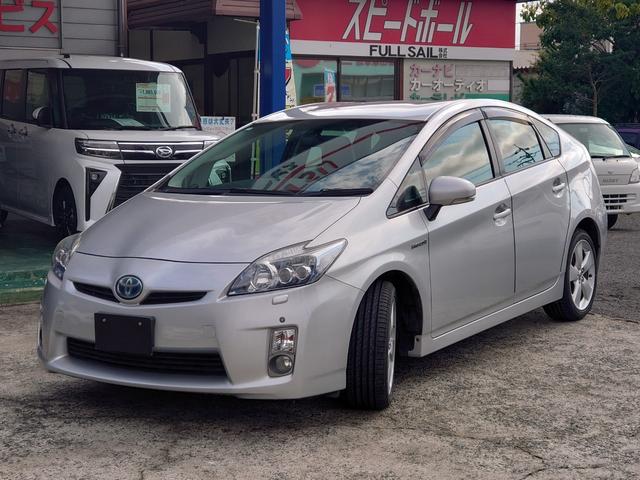 プリウス Ｇツーリングセレクションレザーパッケージ　純正ＨＤＤナビ・ワンセグＴＶ　純正１７インチアルミ　シートヒーター　クルーズコントロール　ＬＥＤヘッドライト　ＥＴＣ　フロントフォグランプ　スマートキー　オートエアコン　コーナーセンサー（3枚目）