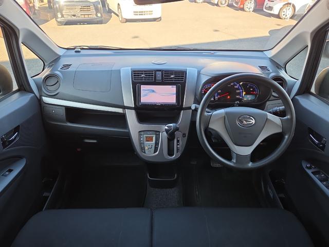 ムーヴ カスタム　Ｘ　ＳＡ　ＥＴＣ　ナビ　Ｂｌｕｅｔｏｏｔｈ　ＴＶ　衝突被害軽減システム　オートライト　スマートキー　アイドリングストップ　電動格納ミラー　ベンチシート　ＣＶＴ　盗難防止システム　ＡＢＳ　ＥＳＣ　ＣＤ　ＵＳＢ（3枚目）