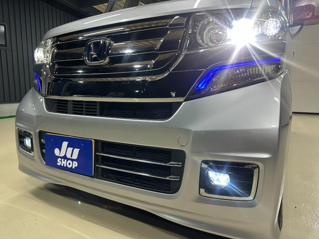 N-BOXカスタム G・ターボLパッケージ 1年保証 走行無制限 ミラー型ドライブレコーダー前後 メモリーナビ バックモニター ワンセグTV 両側パワースライドドア ハーフレザーシート パドルシフト クルコン HID ETC 純正アルミホイール(43枚目)