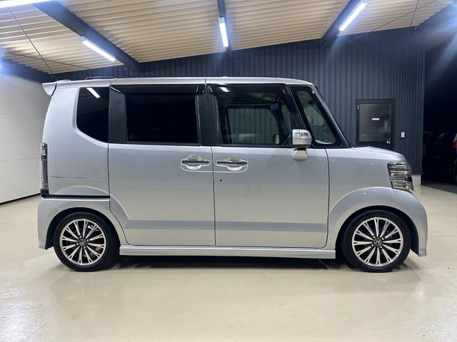 N-BOXカスタム G・ターボLパッケージ 1年保証 走行無制限 ミラー型ドライブレコーダー前後 メモリーナビ バックモニター ワンセグTV 両側パワースライドドア ハーフレザーシート パドルシフト クルコン HID ETC 純正アルミホイール(64枚目)