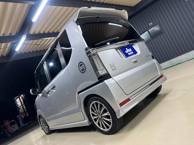 N-BOXカスタム G・ターボLパッケージ 1年保証 走行無制限 ミラー型ドライブレコーダー前後 メモリーナビ バックモニター ワンセグTV 両側パワースライドドア ハーフレザーシート パドルシフト クルコン HID ETC 純正アルミホイール(68枚目)
