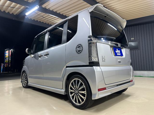 N-BOXカスタム G・ターボLパッケージ 1年保証 走行無制限 ミラー型ドライブレコーダー前後 メモリーナビ バックモニター ワンセグTV 両側パワースライドドア ハーフレザーシート パドルシフト クルコン HID ETC 純正アルミホイール(73枚目)