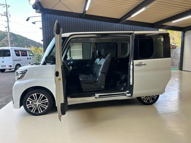 タント カスタムＲＳ　トップエディションＳＡＩＩ　１年保証　走行無制限　社外ナビ　フルセグ　Ｂｌｕｅｔｏｏｔｈオーディオ　バックモニター　ＬＥＤヘッドライト　オートライト　ＥＴＣ　両側パワスラ　ターボ　アイスト　スマアシ　純正１５インチアルミホイール（40枚目）