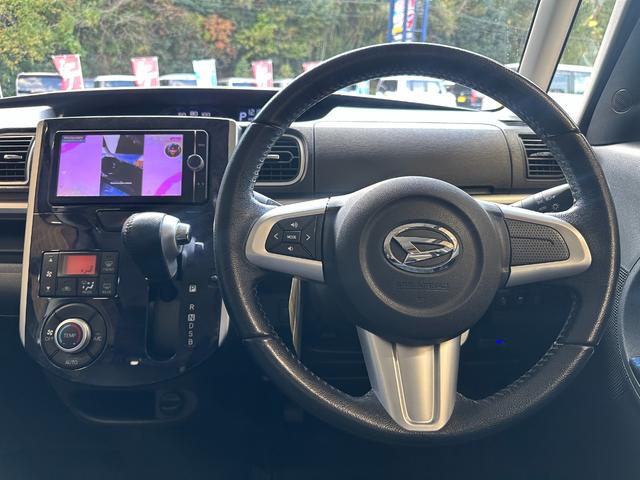 タント カスタムＲＳ　トップエディションＳＡＩＩ　１年保証　走行無制限　社外ナビ　フルセグ　Ｂｌｕｅｔｏｏｔｈオーディオ　バックモニター　ＬＥＤヘッドライト　オートライト　ＥＴＣ　両側パワスラ　ターボ　アイスト　スマアシ　純正１５インチアルミホイール（45枚目）