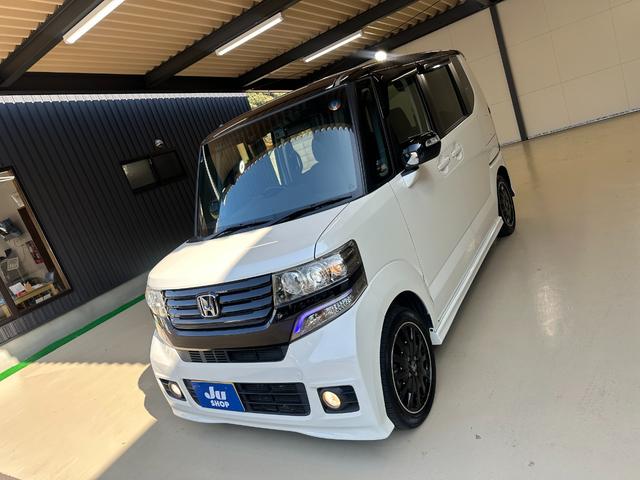 Ｎ－ＢＯＸカスタム ２トーンカラースタイル　Ｇ・ターボＡパッケージ　１年保証　走行無制限　あんしんパッケージ　ＣＴＢＡ　ドラレコ前後　インターナビ　ＴＶ　バックモニター　Ｂｌｕｅｔｏｏｔｈ　ＨＩＤ　ＥＴＣ　両側パワスラ　フォグ　パドルシフト　クルコン純正１５インチＡＷ（54枚目）