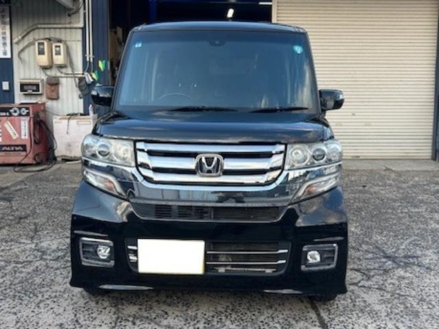 Ｎ－ＢＯＸカスタム Ｇ・ターボＬパッケージ　後期モデル　メモリーナビ　フルセグＴＶ　リアカメラ　スマートキー　ＨＩＤヘッドライト　衝突軽減ブレーキ　両側電動パワスラ　Ｂｌｕｅｔｏｏｔｈ　クルコン　ＥＴＣ（3枚目）