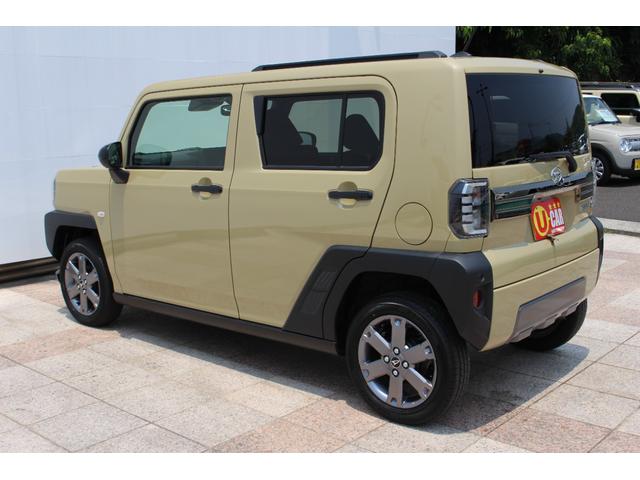 タフト Ｇ　ダーククロムベンチャー　禁煙車　スカイフィールトップ　バックカメラ　ダークブラックメッキフードガーニッシュ＆バックドアガーニッシュ　ガンメタアンダーガーニッシュ　ブラックマイカメタリックドアハンドル　ガンメタ１５インチアルミ（8枚目）