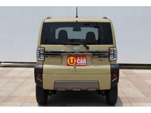 タフト Ｇ　ダーククロムベンチャー　禁煙車　スカイフィールトップ　バックカメラ　ダークブラックメッキフードガーニッシュ＆バックドアガーニッシュ　ガンメタアンダーガーニッシュ　ブラックマイカメタリックドアハンドル　ガンメタ１５インチアルミ（9枚目）