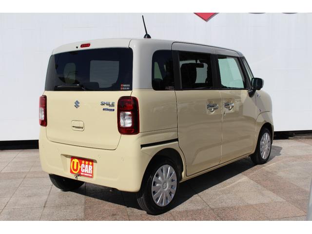 ワゴンＲスマイル ハイブリッドＳリミテッド　禁煙車　純正９インチナビ　全方位カメラ　ＣＤ　ＤＶＤ　フルセグＴＶ　Ｂｌｕｅｔｏｏｔｈ　ＬＥＤヘッドライト　両側パワースライドドア　シートヒーター　シフォンアイボリー×ソフトベージュツートン（10枚目）