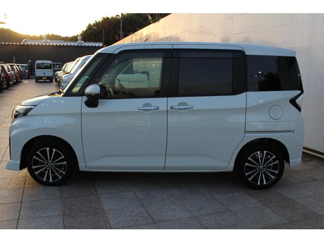 ルーミー カスタムＧ－Ｔ　禁煙車　９インチディスプレイオーディオ　パノラマカメラ　フルセグＴＶ　Ｂｌｕｅｔｏｏｔｈ　両側自動ドア　電動パーキングブレーキ　ＬＥＤヘッドライト＆フォグランプ　ＥＴＣ車載器　革巻きステアリング（7枚目）