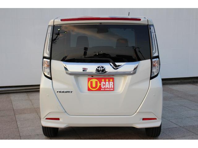 ルーミー カスタムＧ－Ｔ　禁煙車　９インチディスプレイオーディオ　パノラマカメラ　フルセグＴＶ　Ｂｌｕｅｔｏｏｔｈ　両側自動ドア　電動パーキングブレーキ　ＬＥＤヘッドライト＆フォグランプ　ＥＴＣ車載器　革巻きステアリング（9枚目）
